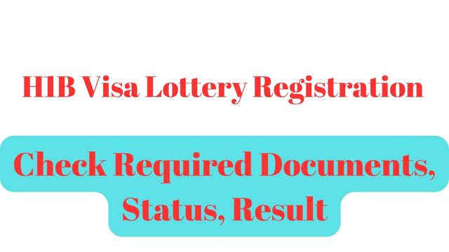 H1B Visa Lottery Registration