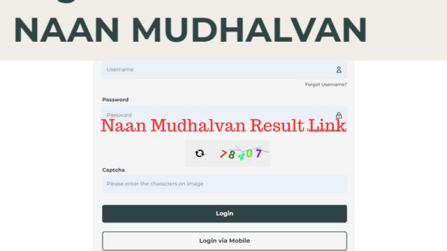 Naan Mudhalvan Result Link
