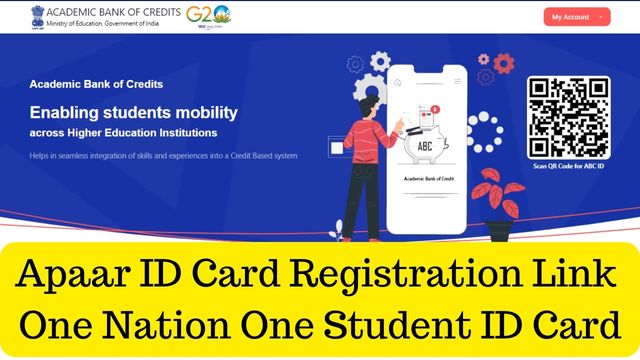 Apaar ID Card Registration Link