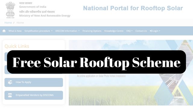 Free Solar Rooftop Scheme