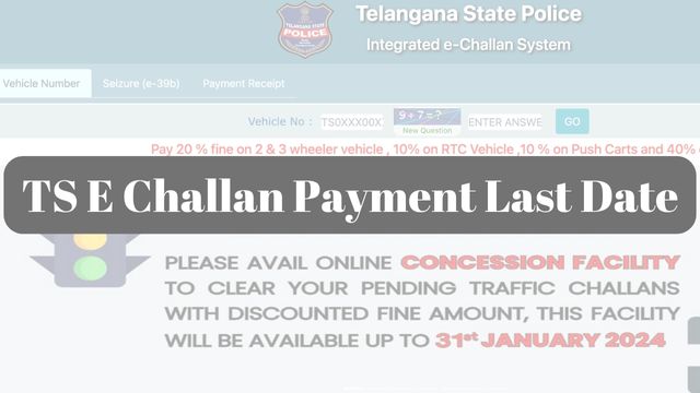 TS E Challan Payment Last Date