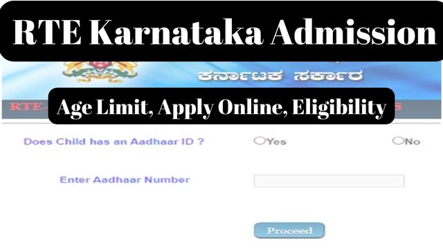 RTE Karnataka Admission