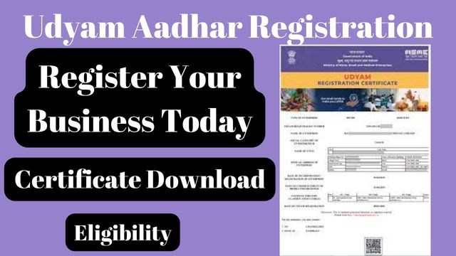 Udyam Aadhar Registration