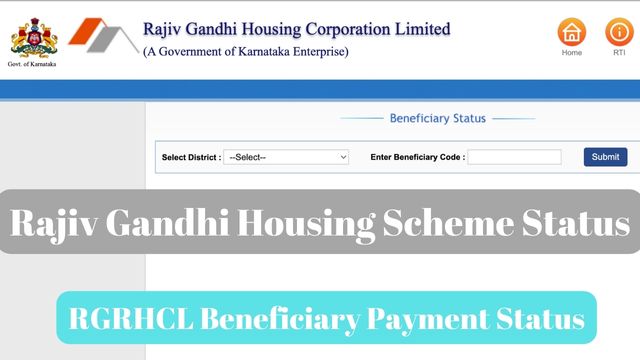 Rajiv Gandhi Housing Scheme Status