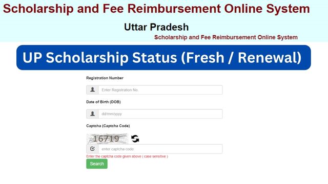 scholarship.up.gov.in Status