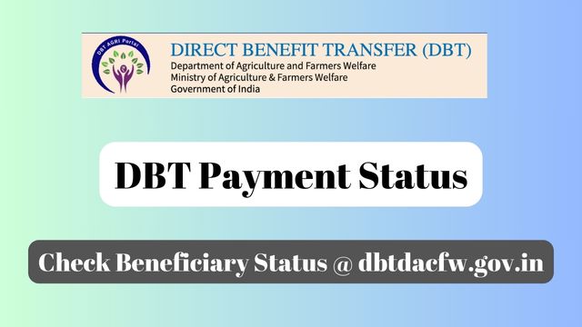 DBT Payment Status